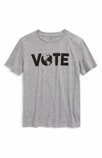 Tucker + Tate Youth Boys Large 10/12 Vote Collection Graphic Tee in Gray 2361