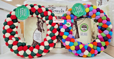 Trader Joe's Handcrafted Felted Wool Wreath 2 Random Colors 
