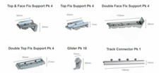 Fineline Curtain Track, Gliders & Brackets Straight & Bay Windows 60cm to 500cm