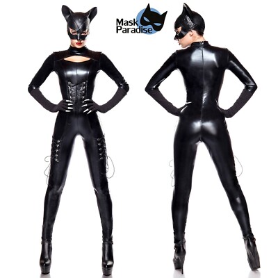 Costume Catwoman Donna Gatto travestimento cosplay completo Sexy Gatta  Romics | eBay