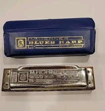 AUTHENTIC VINTAGE M.HOHNER BLUES HARP HARMONICA MADE IN GERMANY ORIGINAL CASE