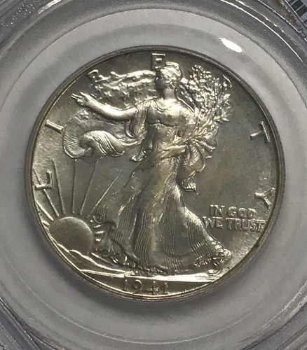 Medio dólar Walking Liberty 1941 PCGS PR64 - Imagen 3 de 5