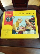 Vintage Kodak Brownie Hawkeye Outfit Original Box Flash Model Camera Accessories