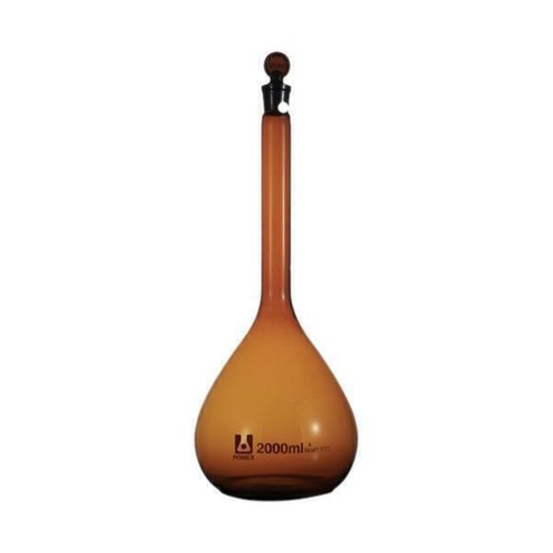 5ml-2000ml Transparent Amber Volumetric Flask Lab Glassware Base Joint Stopper - Picture 11 of 13