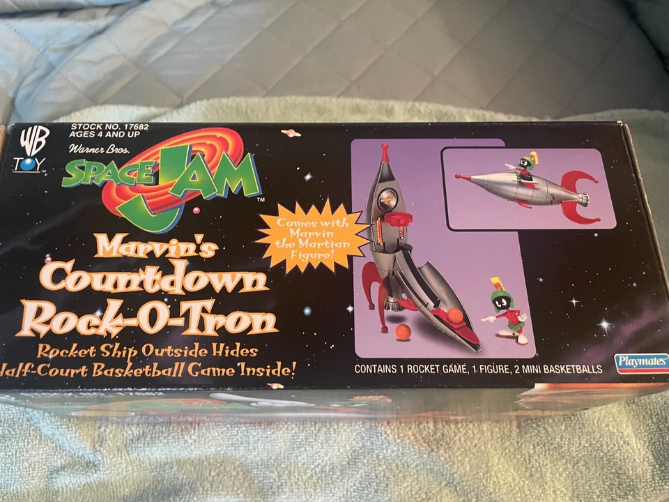 Playmates Space Jam 1996 - Juego Rock-o-tron de Marvin’s Countdown - Nuevo en caja sin usar, en caja Foto 2 de 4