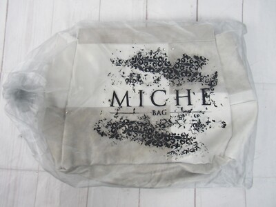 Miche Iris Silver and White Purse Large