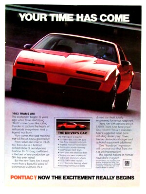 1982 Trans Am Pontiac Firebird Vintage Red Your Time Has Come