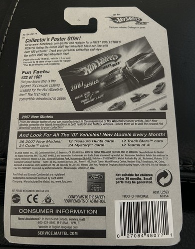 2007 Hot Wheels New Models White 64 Lincoln Continental - Picture 2 of 2