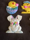 Vintage Anthropomorphic Hard Plastic Refrigerator Magnets Easter Theme Chicks — photo 3