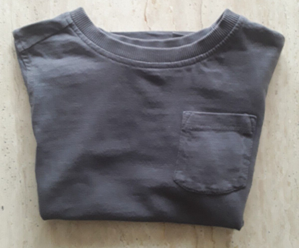 Baby boy's short sleeved top, charcoal, aged 18 months image 5