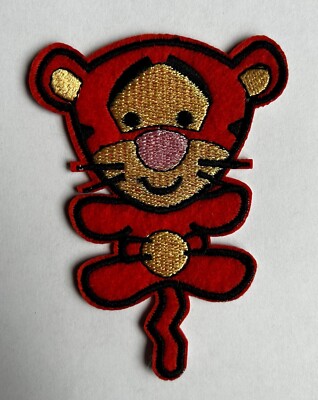 Winnie The Pooh Iron On Badge Tigger Tiger Comic Patch