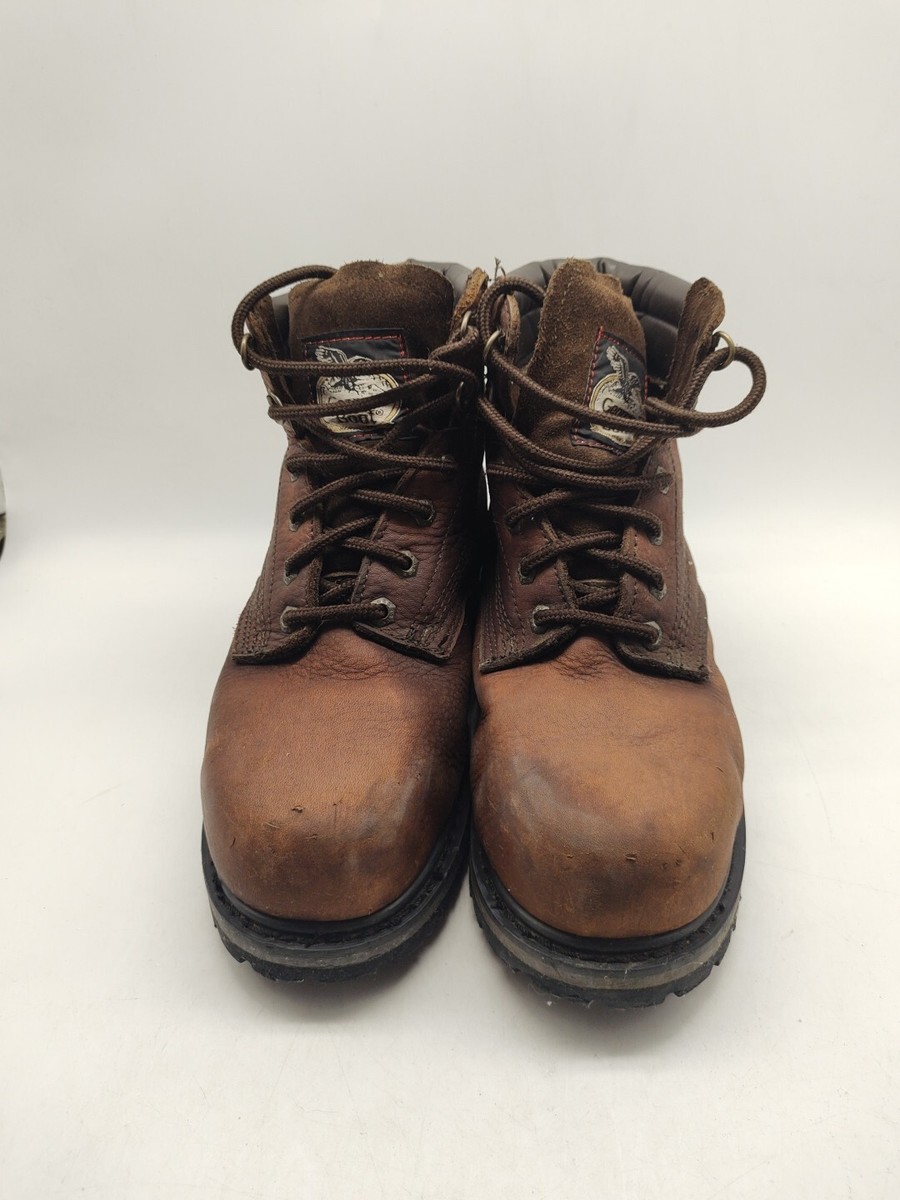 GEORGIA Work Boots Size 7.5 M Steel Toe Ankle WATERPROOF G6174