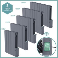 Oil Filled Electric Grey Radiator Smart Portable Heater Thermostatic WIFI Timer