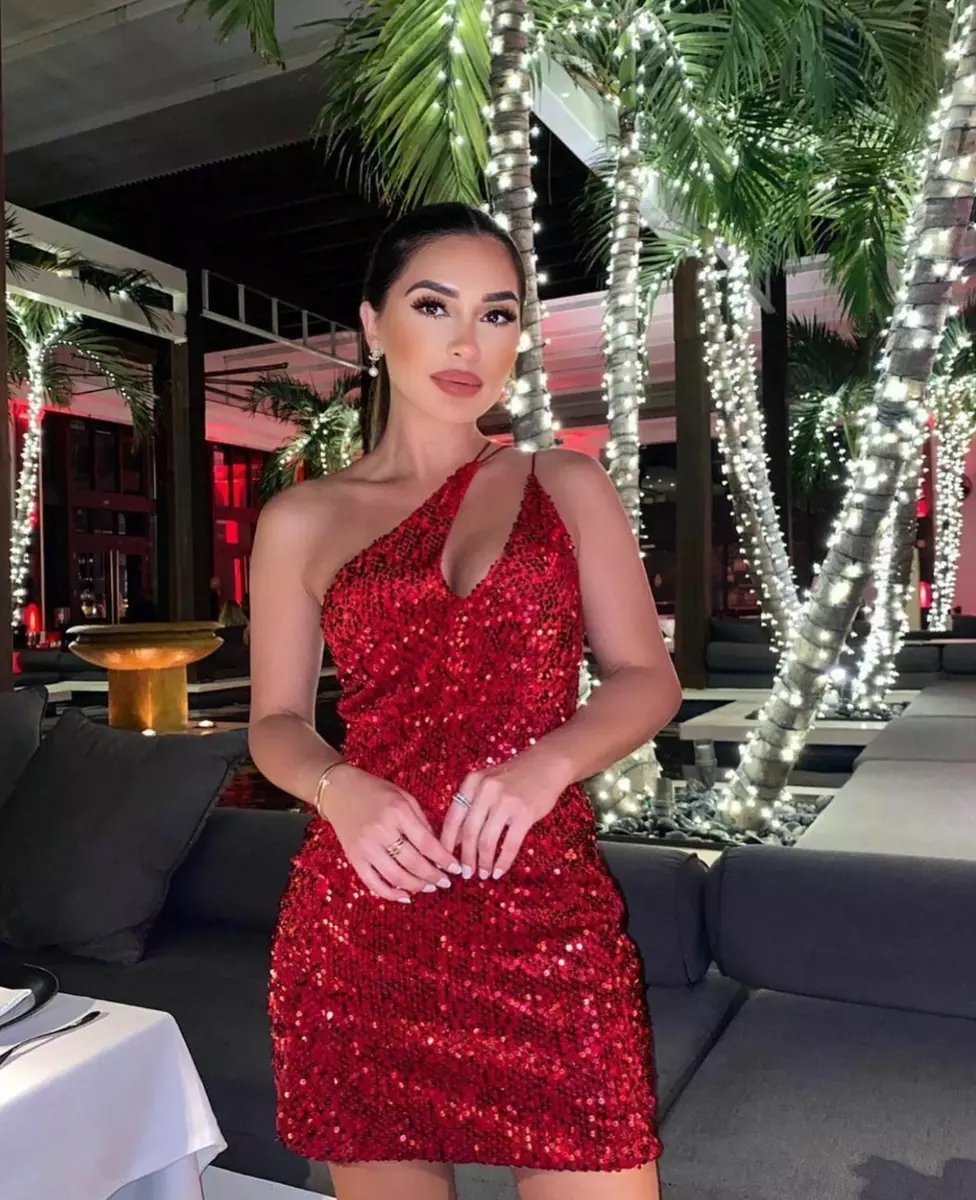 ZARA Red Velvet Sequin Mini Dress Size M Bloggers Fave Valentines Sexy  Party | eBay