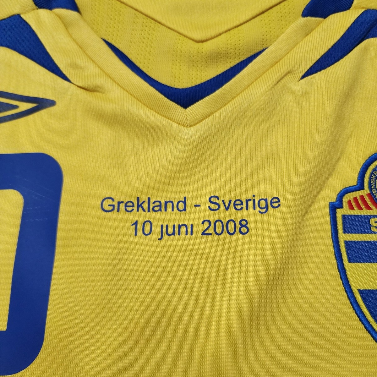UMBRO スウェーデン代表 2008モデル ズラタン・イブラヒモヴィッチ 2008 Umbro Sweden Home Soccer Jersey Zlatan Ibrahimovic Men