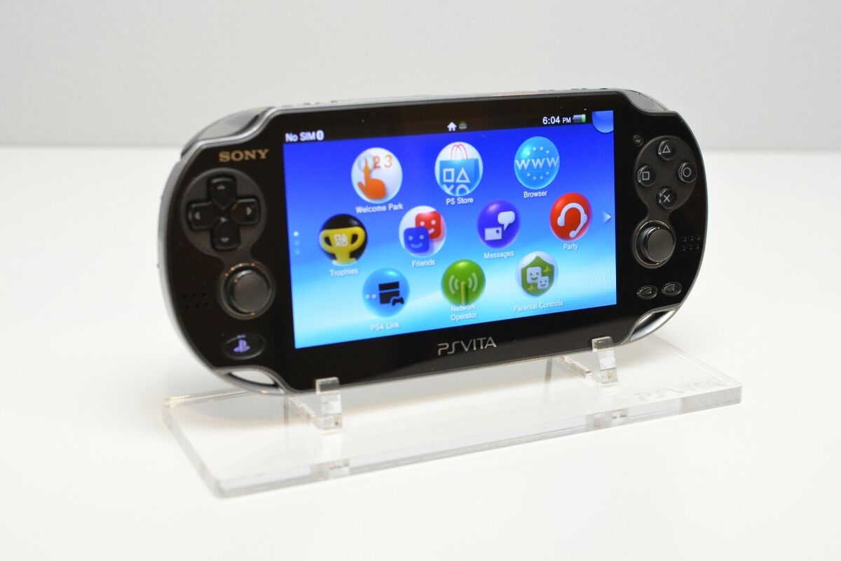 SONY PS Vita PCH-1000 / 1100 Black Model OLED Wi-Fi w/ Charger Excellent