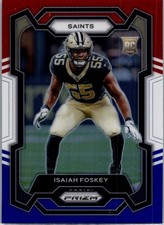 2023 Panini Prizm #373 Isaiah Foskey Red White and Blue