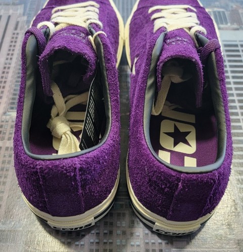 Converse One Star Pro Ox Low Top Suede Night Purple Mens Size 11.5 A08141c New - Picture 5 of 8