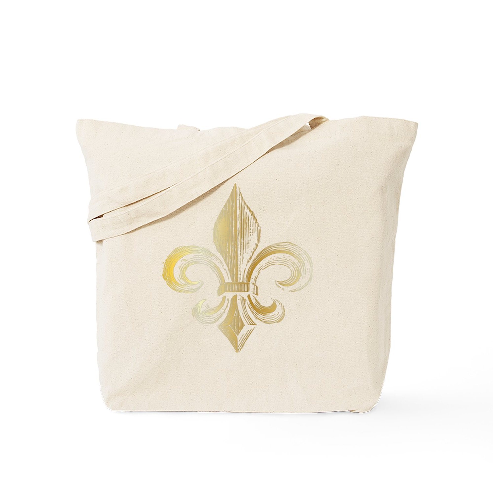 CafePress Gold Fleur De Lis Tote Bag (359694107)