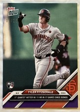 Tyler Fitzgerald - 2024 MLB TOPPS NOW Card 519 - 1st SINCE BONDS Purple 09/25 RC