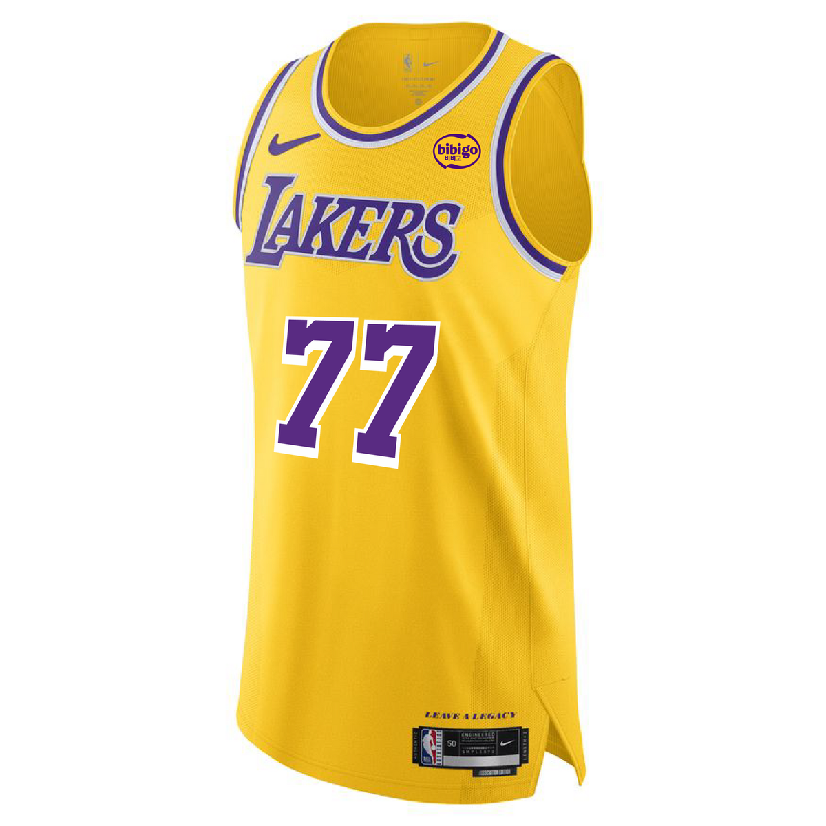 Los Angeles Lakers Luka Doncic #77 Nike Bibigo 2024/25 NBA