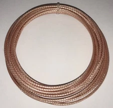 RG178-M17/093 Coaxial Cable 10 Feet 50 Ohm Silver Plated Copper Clad Steel USA