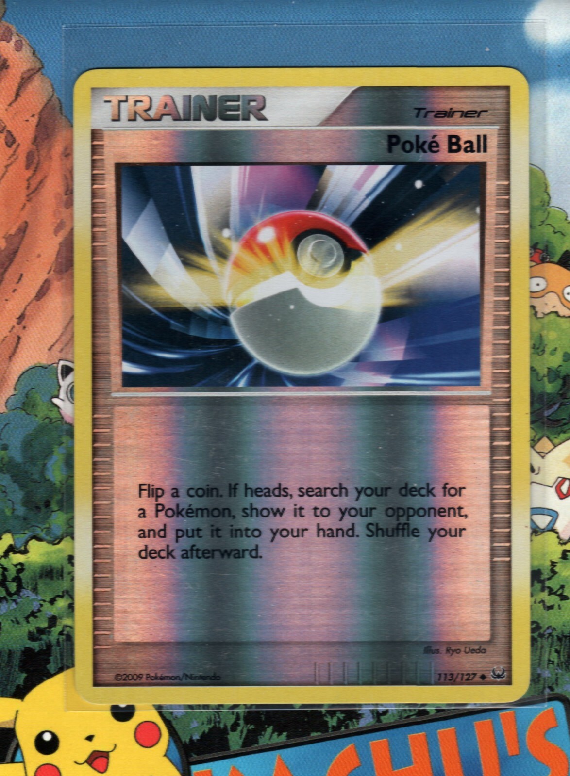 Pokemon TCG  Poke Ball   113/127 Platinum Reverse Holo LP/NM
