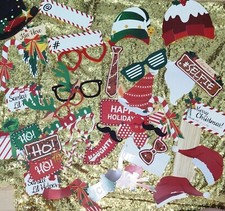 Christmas Party Photo Booth Kit 38 Pcs Props