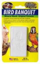ZOO MED BIRD BANQUET MINERAL BLOCK LARGE - ORIGINAL SEED FORMULA - 142G