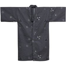 Happi Crest 105 cm lang, Japanischer Kurzkimono, f&uuml;r Sauna und Reise
