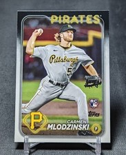 Carmen Mlodzinski Rookie Card RC 2024 Topps Series 1 #31 Pittsburgh Pirates