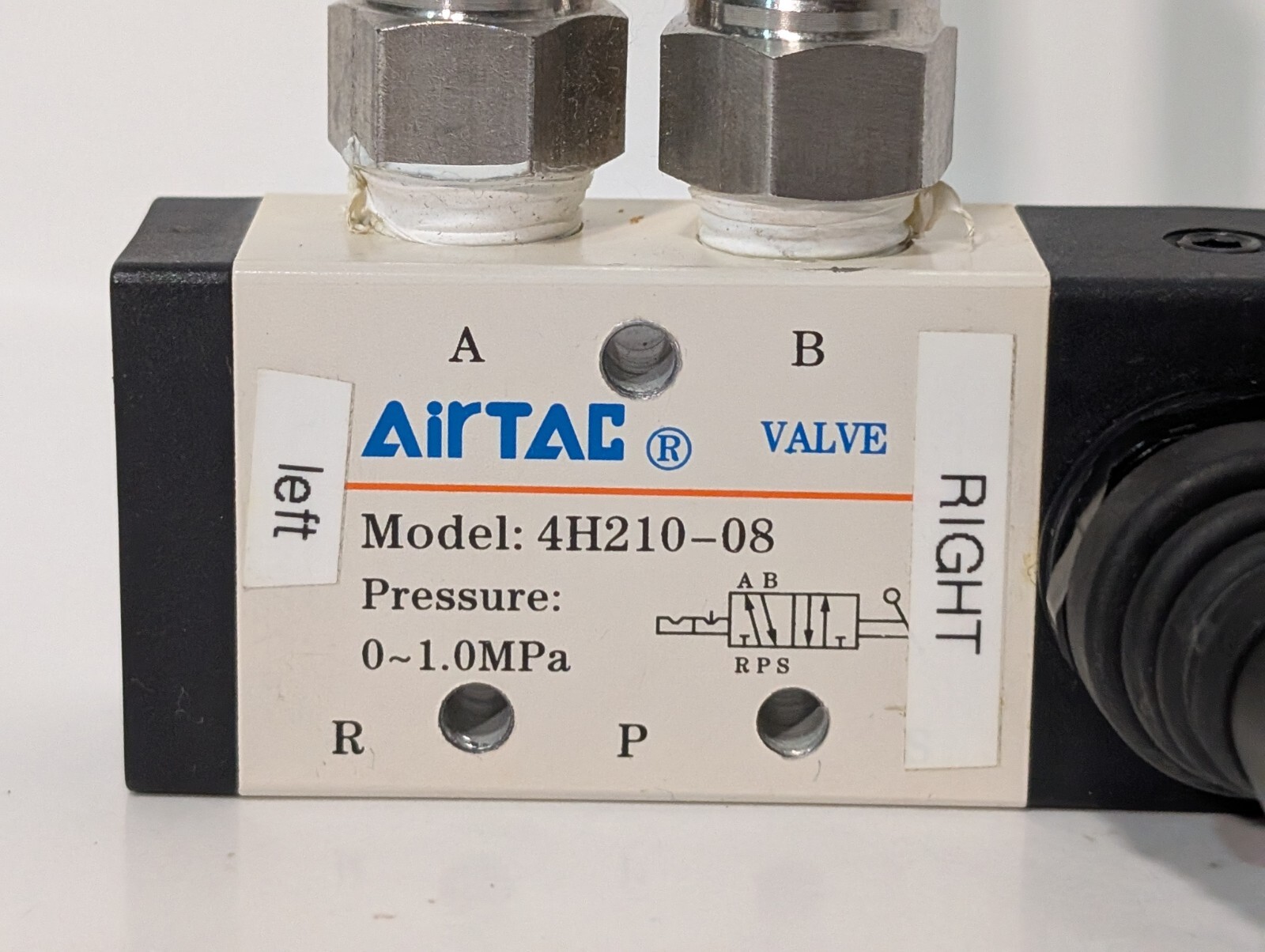 Airtac 4H210-08 5/2 Way 1/4" PT Hand Pull Lever Pneumatic Air Valve Control