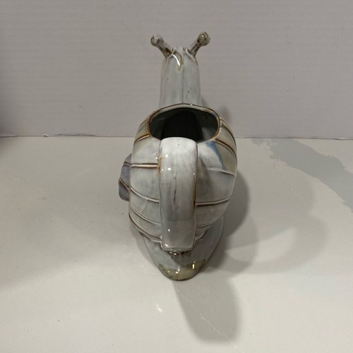 Creative Co-Op Steinzeug Tropfglasur Schneckenform Gießkanne Pflanzgefäß 8 3/4”x6” - Bild 3 von 5