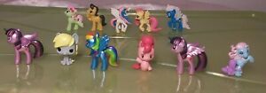 My Little Pony 2&#034; Mini Figures 11pc Lot MLP Hasbro Friendship Is Magic GUC