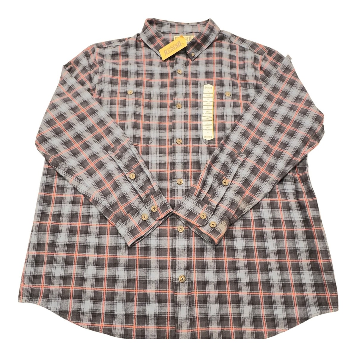 Duluth Trading Free Swingin Flannel Mens 2XL Slim Fit Shirt Tartan