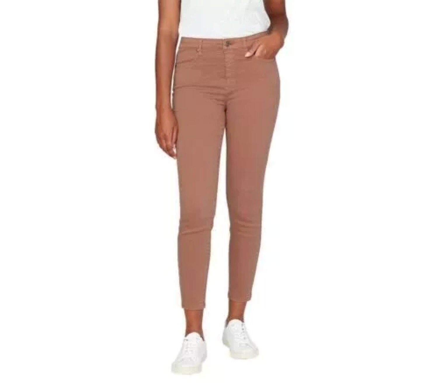 Buffalo Women's High Rise Soft Stretch Ankle Skinny Jeans (Terracotta, 4/27)