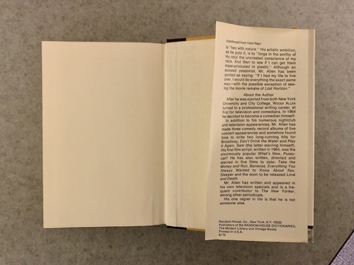 Without Feathers by Woody Allen (1975, Hardcover/DJ) 1st Edition/4th Printing - Picture 9 of 9