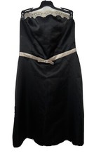 StudioY Junior’s Black Strapless Dress Unlined Y2K Size 11/12 Made In USA EUC