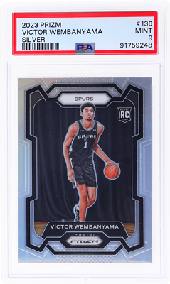 PSA9 PANINI NBA VICTOR WEMBANYAMA SILVER