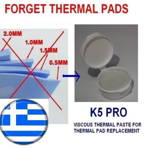 K5-PRO gummy sticky thermal paste grease for XBOX thermal pad replacement 5x 20g - 第 6/6 張圖片