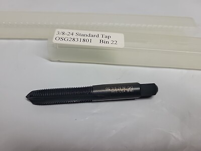 Osg 2831801 Spiral Point Tap, Plug, 3 Flutes 3/8-24 HSS-E VANDIUM