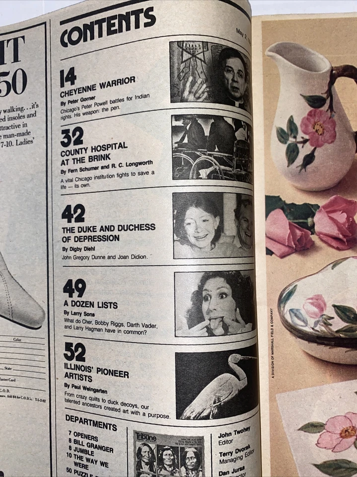 Vintage 1982 Cheyenne Indians tribune Magazine Fields ads - Image 4 of 4