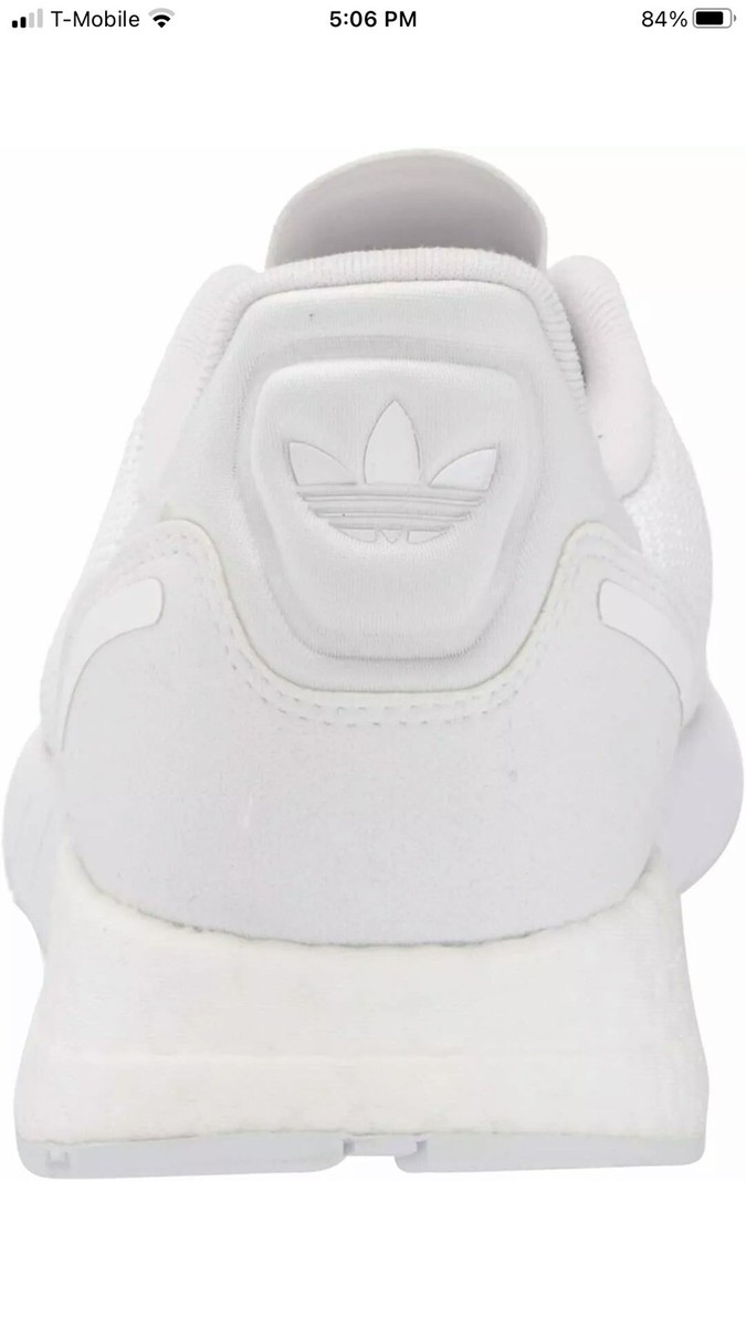 Adidas Originals ZX 1K Boost Shoes Men's Sz 7.5 White Silver