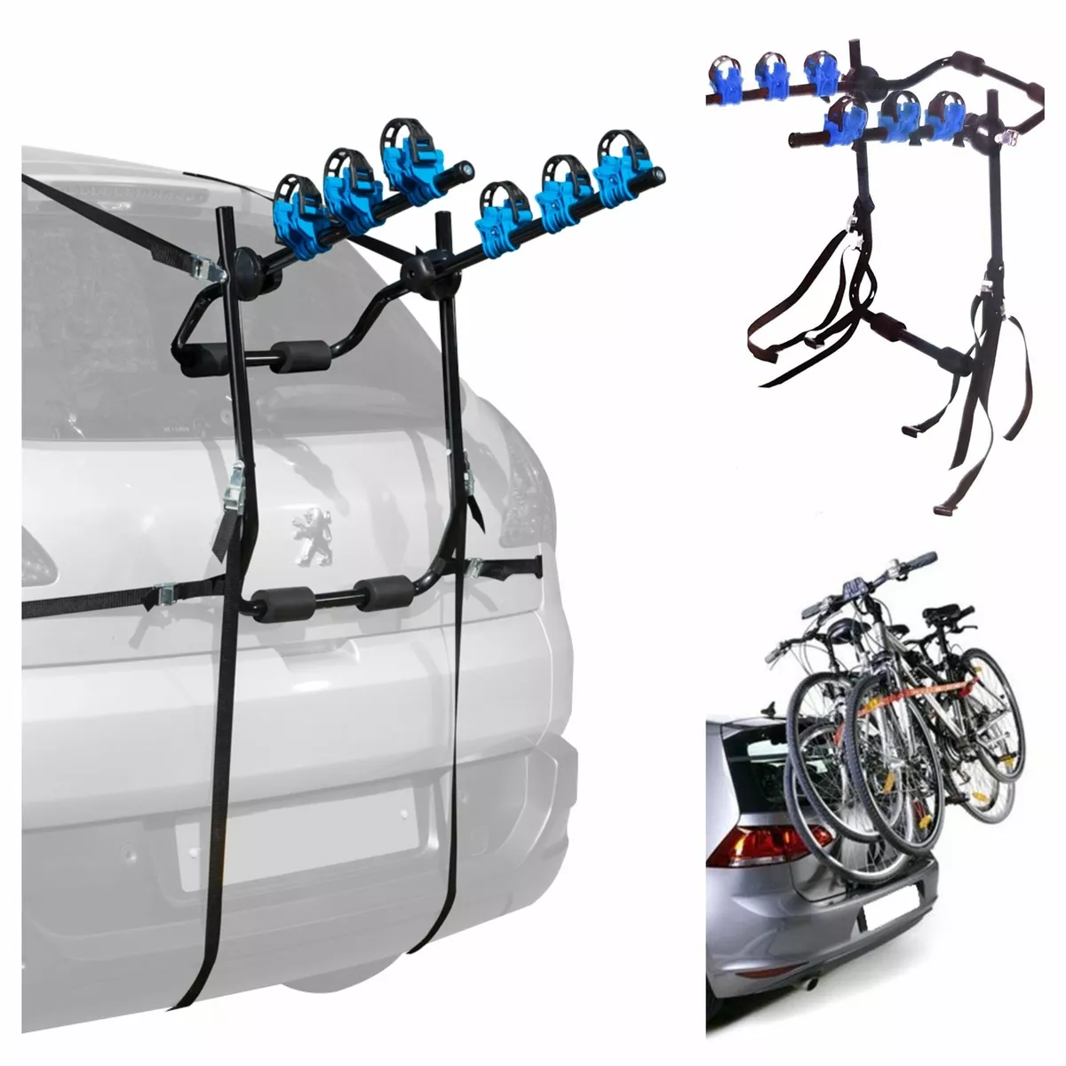 fits Jeep Renegade 3 Bike Carrier Rear Boot Mounted Cycle Rack Bicycle