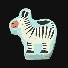 Melissa Doug Noah's Ark Shape Sorter Wooden Block Puzzle Piece Part Zebra