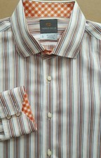 THOMAS DEAN Mens Modern Fit Long Sleeve Casual Dress Shirt - XL X-Large