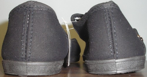 Zapatos de yoga de lona de algodón Mary Jane Ballet - hechos en China - negros - Imagen 4 de 6