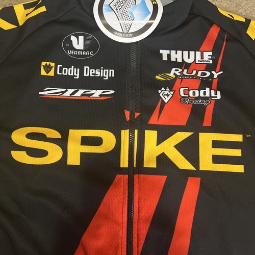 Vermarc Men's Large Spike Energy Drink Cycling Jersey Men’s Large Made In Italy - Picture 2 of 10