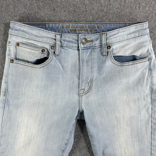 American Eagle 360 Extreme Flex Men's Jeans Slim Fit Light Wash 31x32 - Picture 7 of 17