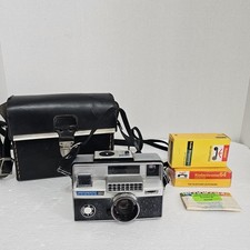 Kodak Instamatic 804 Vintage. With case and 2 unopen Film boxes. Untested Camera